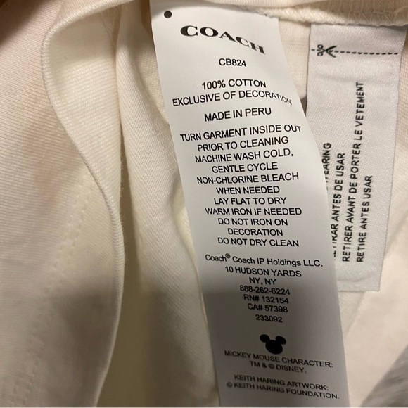 Coach | Disney Mickey Mouse X Keith Haring T Shirt Large - Picture 10 of 11